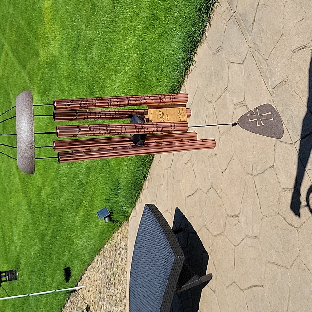 Wind Chime with Black Accents. New Inbox. Copper - Picture 2 of 6